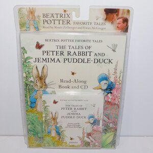 Beatrix Potter The Tales of Peter Rabbit  Read Along Book CD NEW Ewan McGregor